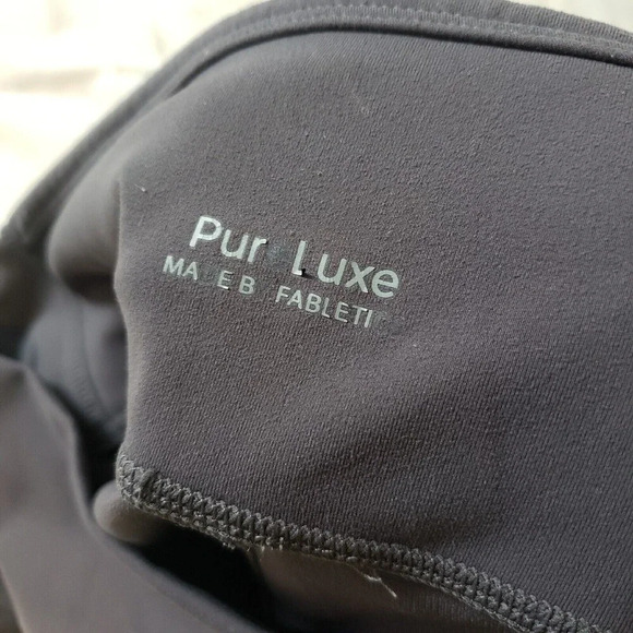 Fabletics pureluxe leggings dark gray shear side panel S/M see measurements - Picture 5 of 7